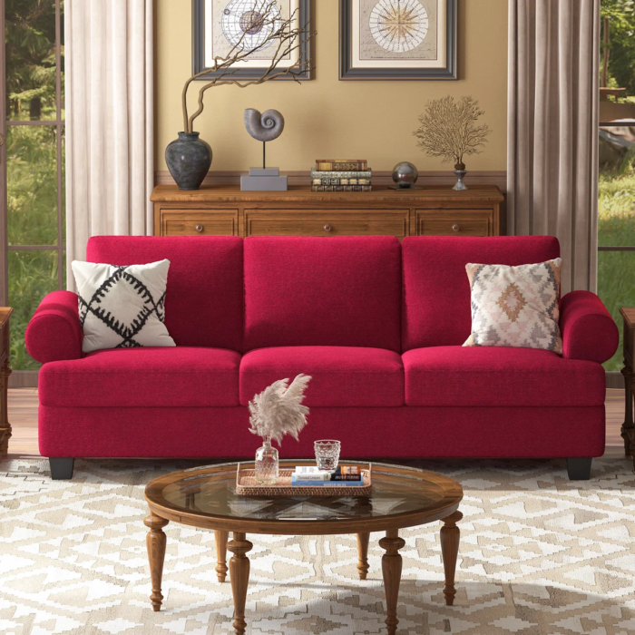 91'' Lawson Sofa with Deep Seats, 3 Seater Upholstered Couch for Living Room
