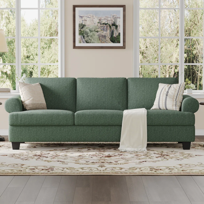 91'' Lawson Sofa with Deep Seats, 3 Seater Upholstered Couch for Living Room