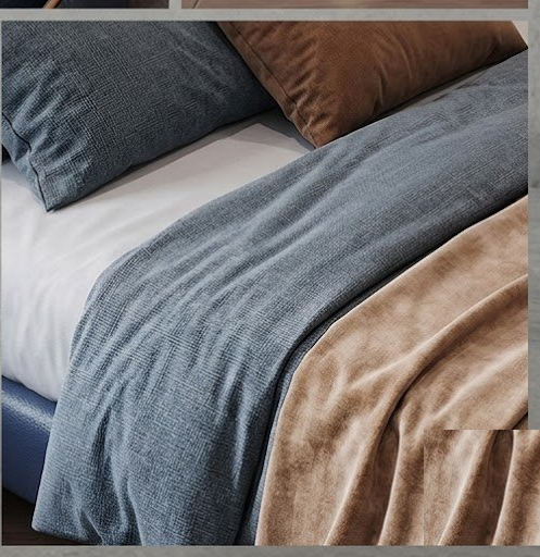 Upholstered Mid-century Modern Platform Bed - Image 3