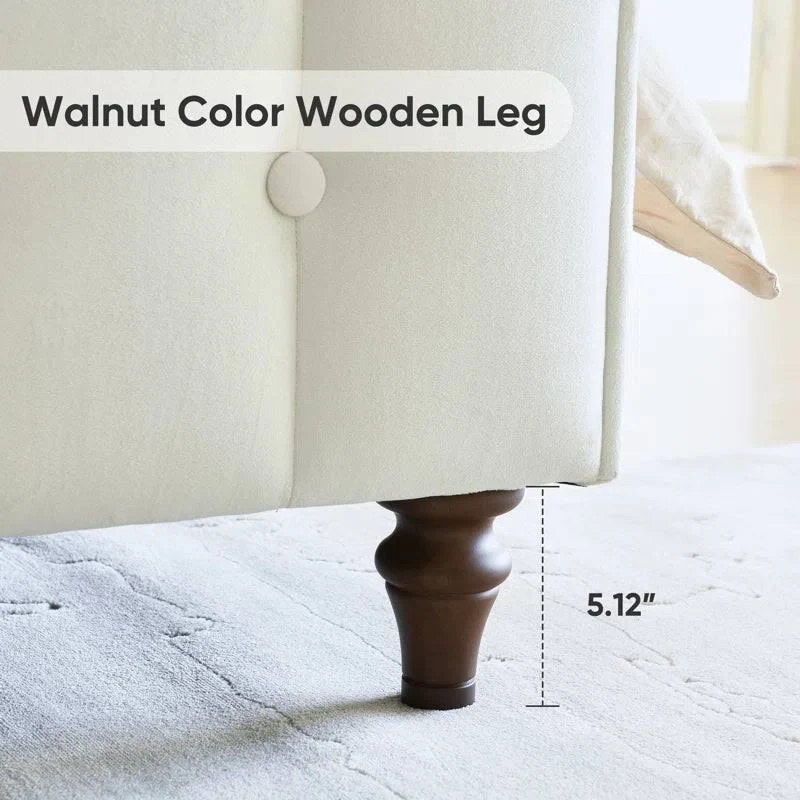 ADOUER WOOD Upholstered Bed - Image 3