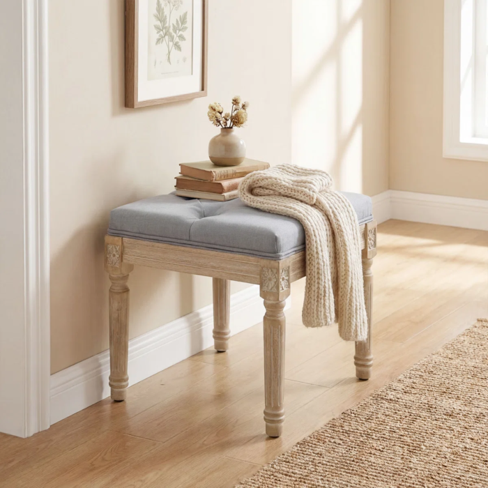 Polyester Upholstered Bench