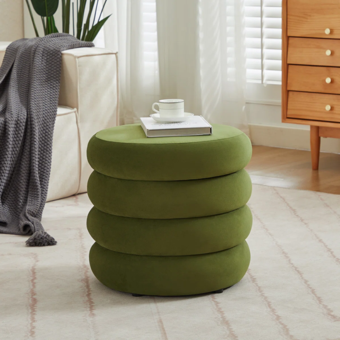 Leiani 51.1cm Wide Tufted Standard Puffy Stool