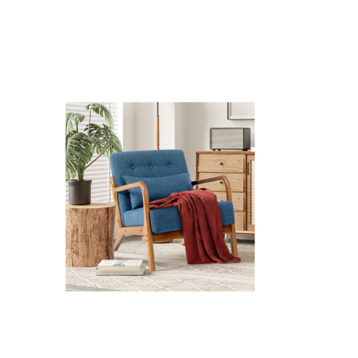 Walthill 63 cm Modern Scandinavian Solid Wood Armchair