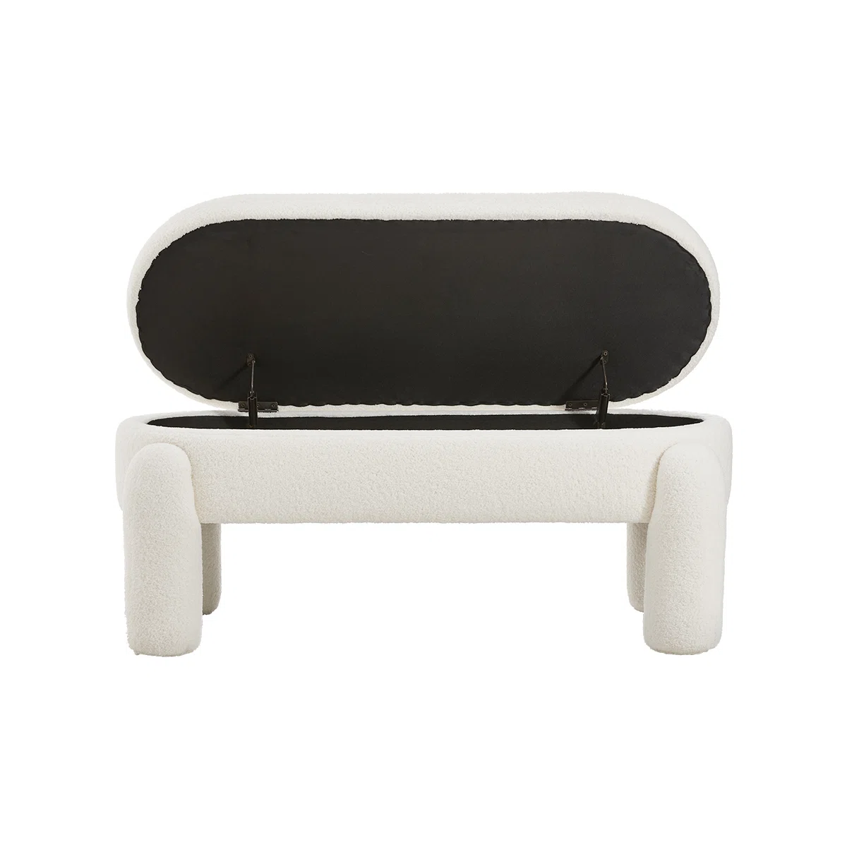 110cm W Teddy White Novelty Storage Bench - Image 9