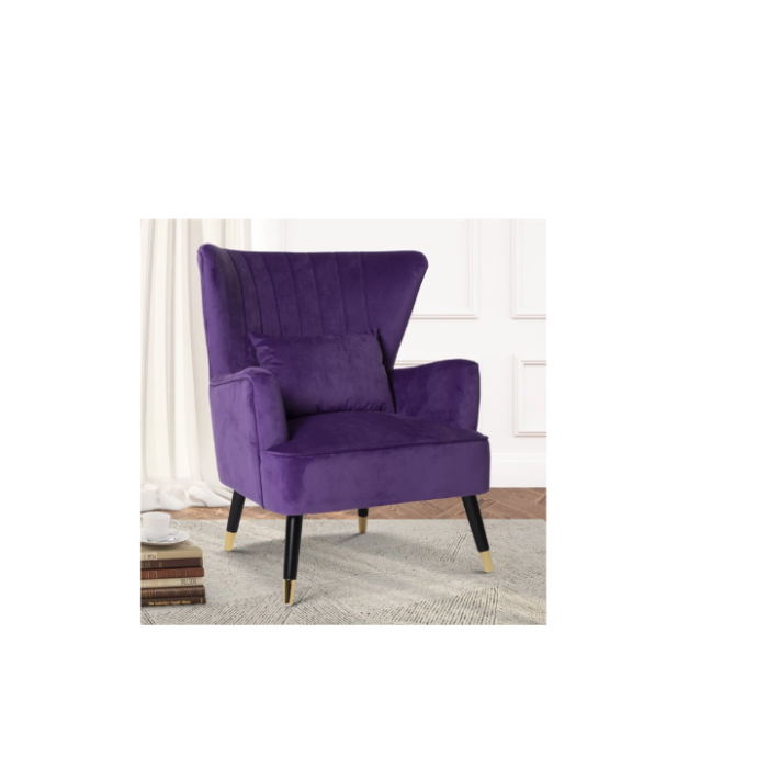Nettey Upholstered Wingback Chair