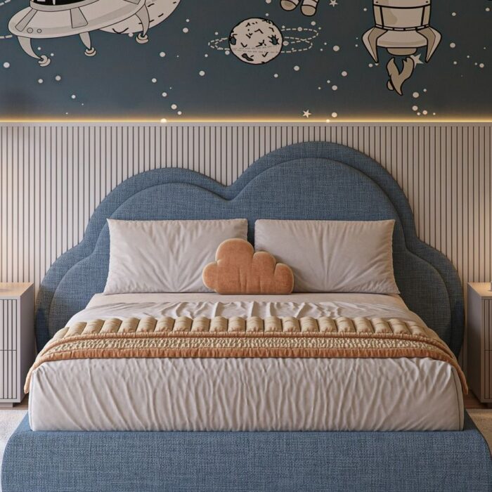 Upholstered Platform Bed - Kids