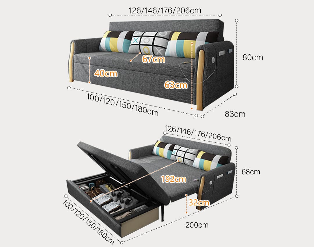 Urban Pull-Out Sofa Cum Bed - Image 5