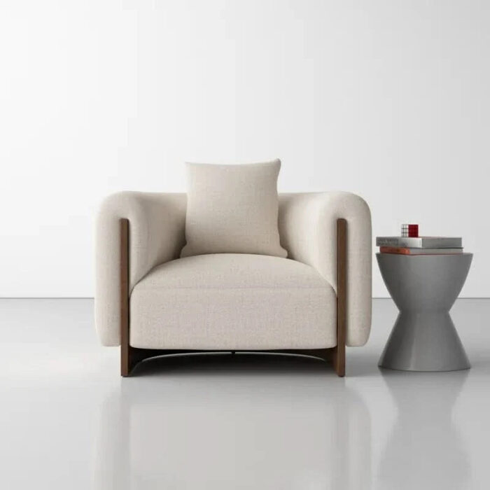 Kanuum Modern Upholstered Barrel Chair
