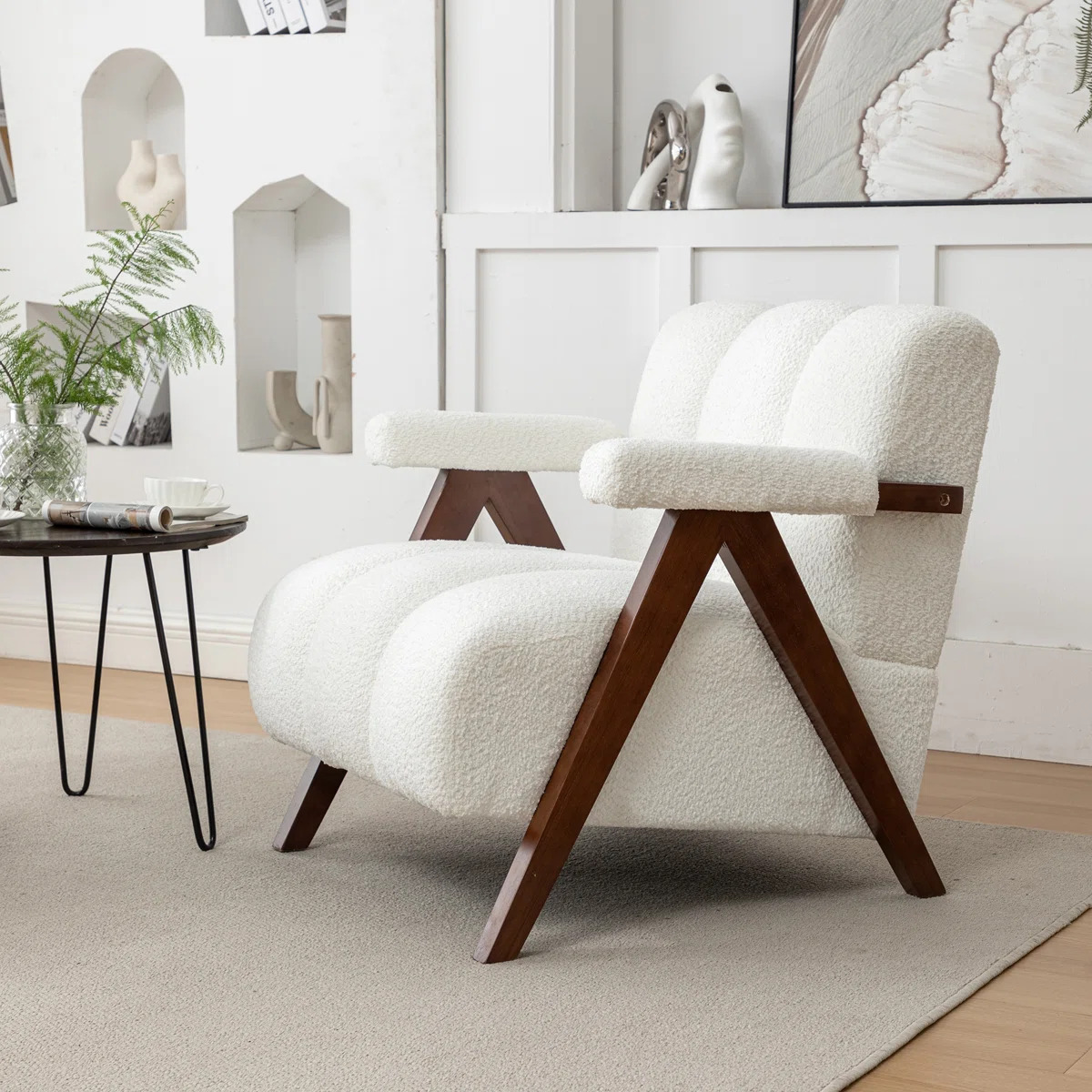 Dormon Upholstered Boucle chair - Image 4