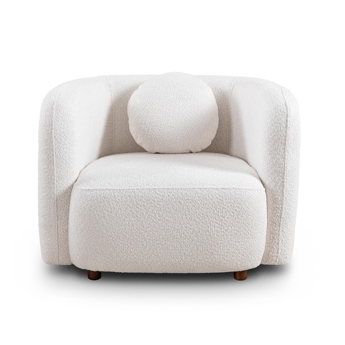 Organic Curved Barrel Chair - Image 5