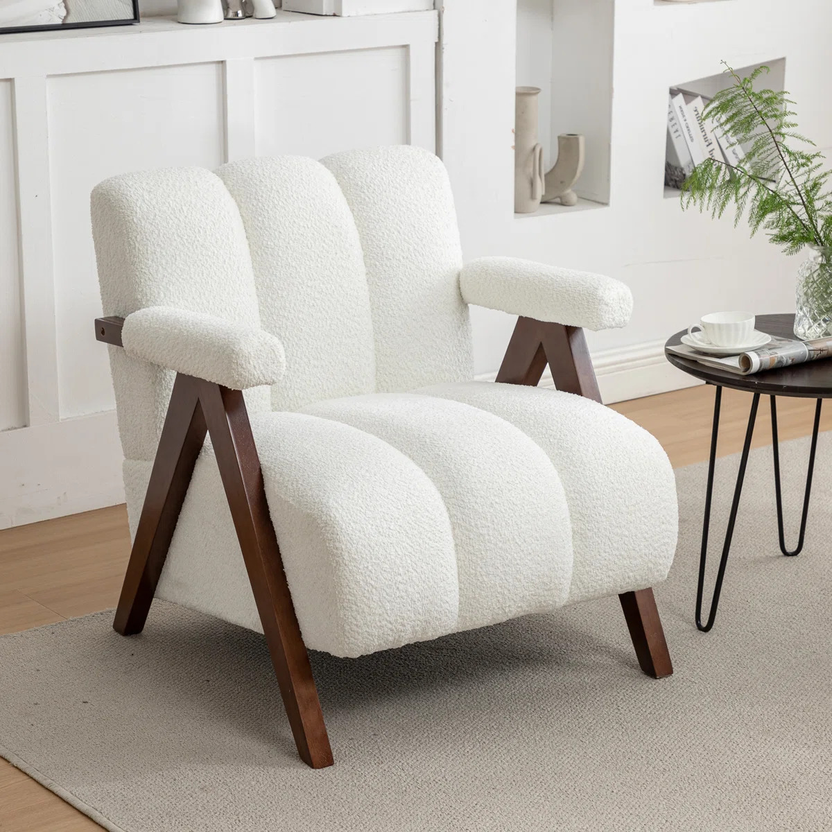 Dormon Upholstered Boucle chair - Image 9