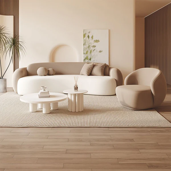 Organic Crescent Swivel Lounge Chair - Image 6
