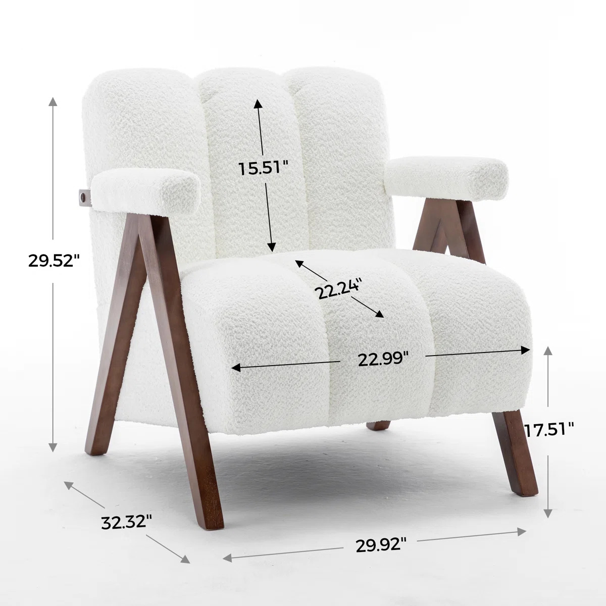 Dormon Upholstered Boucle chair - Image 8