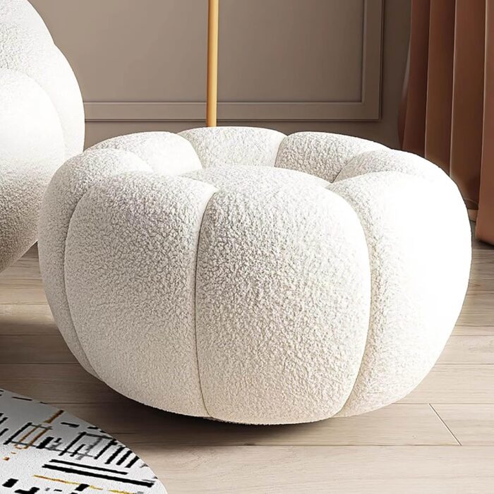 Boucle Pumpkin Puffy Stool