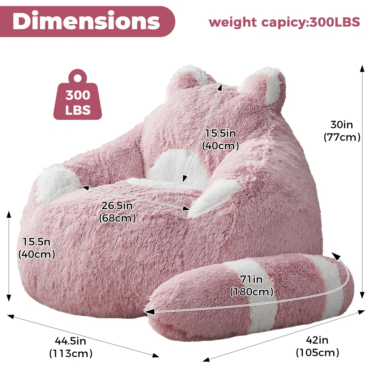 Novelty Bean Bag Chair - Image 6