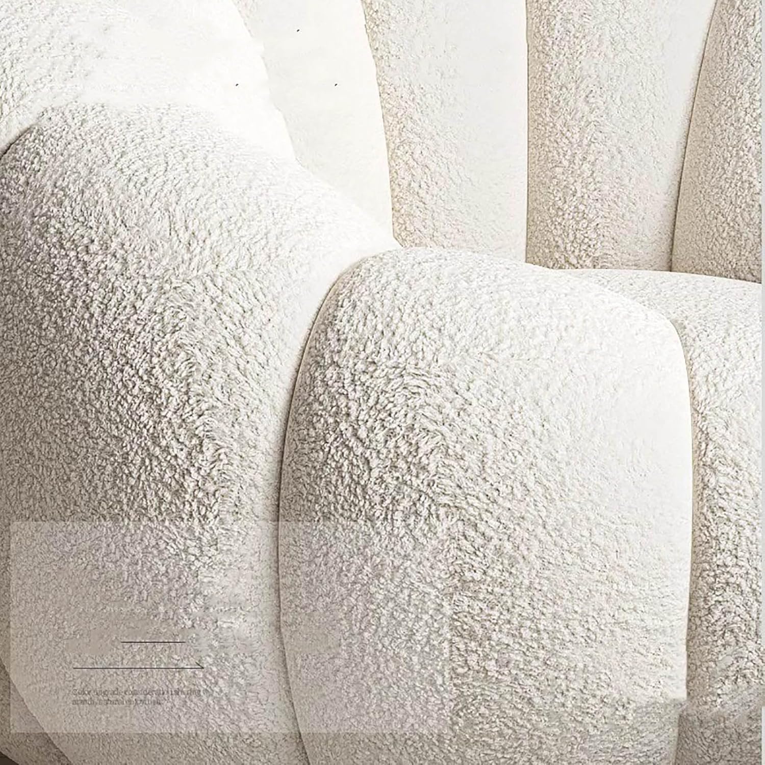 Boucle Pumpkin Puffy Stool - Image 8