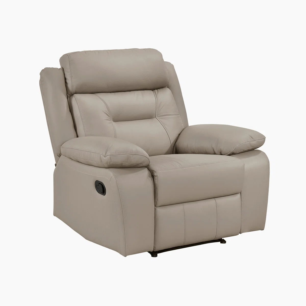 Huskins Modern & Contemporary Manual Reclining 3-Piece Living Room Set with 100% Top Grain Leather Seating Surfaces, Effortless Tab Pull Motion & Foam over Pocket Coils Comfort - Image 12