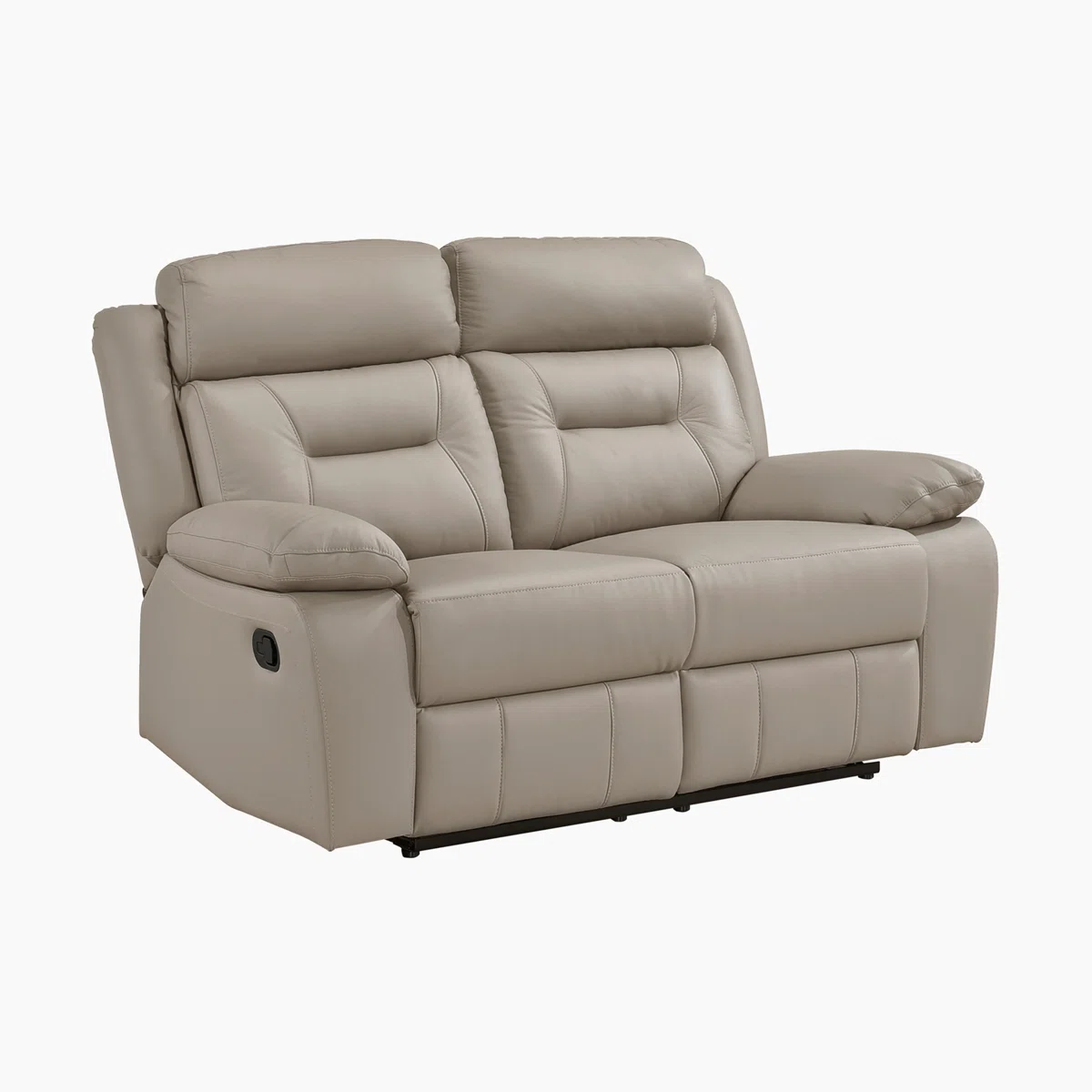 Huskins Modern & Contemporary Manual Reclining 3-Piece Living Room Set with 100% Top Grain Leather Seating Surfaces, Effortless Tab Pull Motion & Foam over Pocket Coils Comfort - Image 4