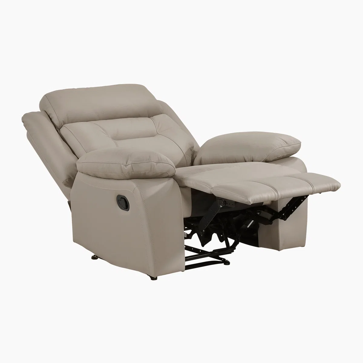 Huskins Modern & Contemporary Manual Reclining 3-Piece Living Room Set with 100% Top Grain Leather Seating Surfaces, Effortless Tab Pull Motion & Foam over Pocket Coils Comfort - Image 11
