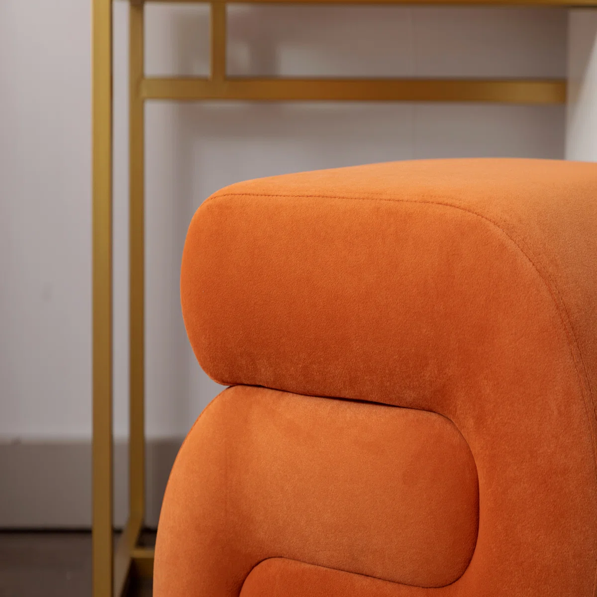 Sculptural Curved Ottoman Puffy Stool - Image 3