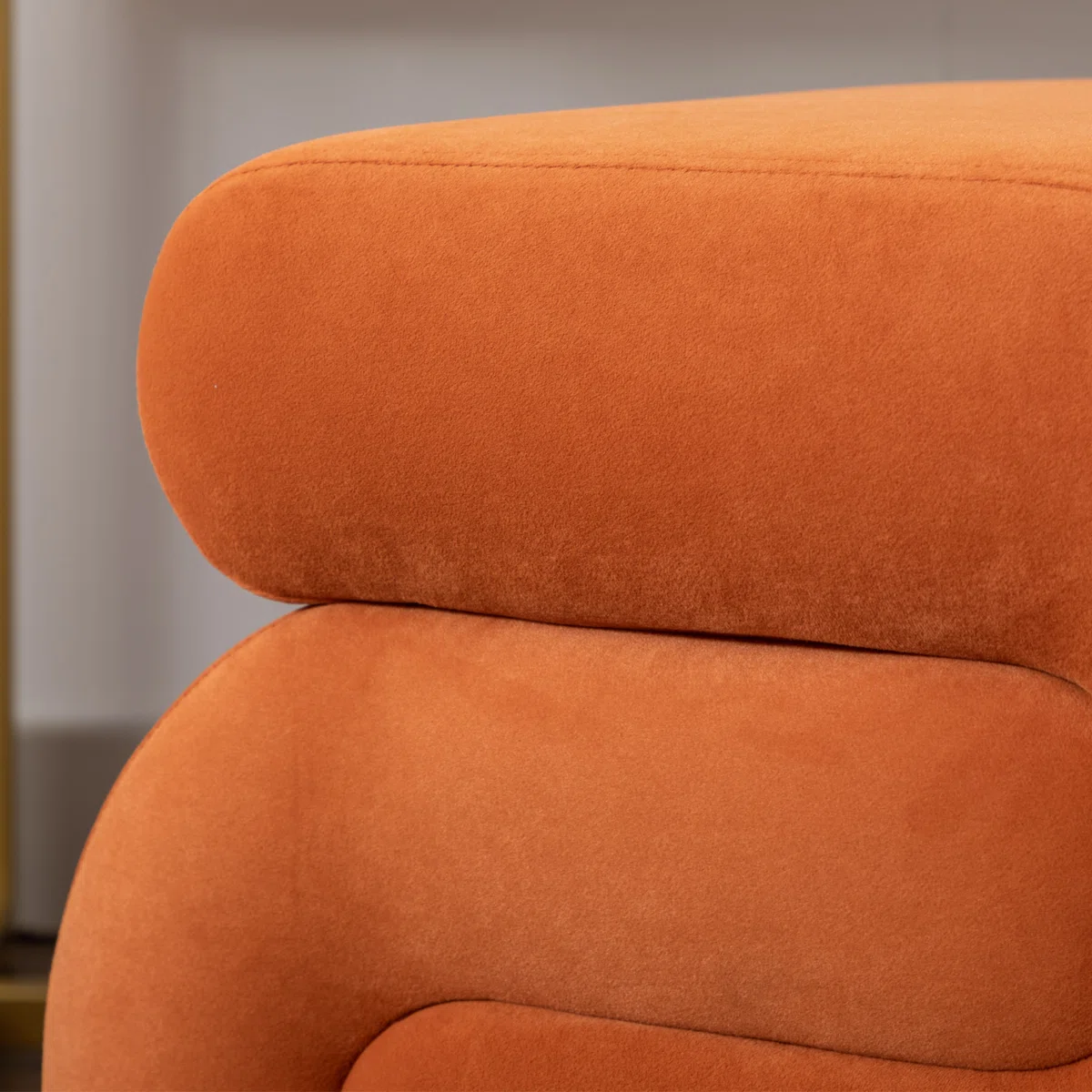 Sculptural Curved Ottoman Puffy Stool - Image 5