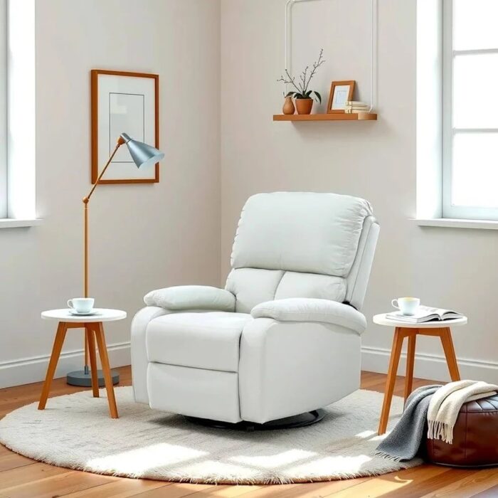 Pearl Fabric Recliner Single Seater
